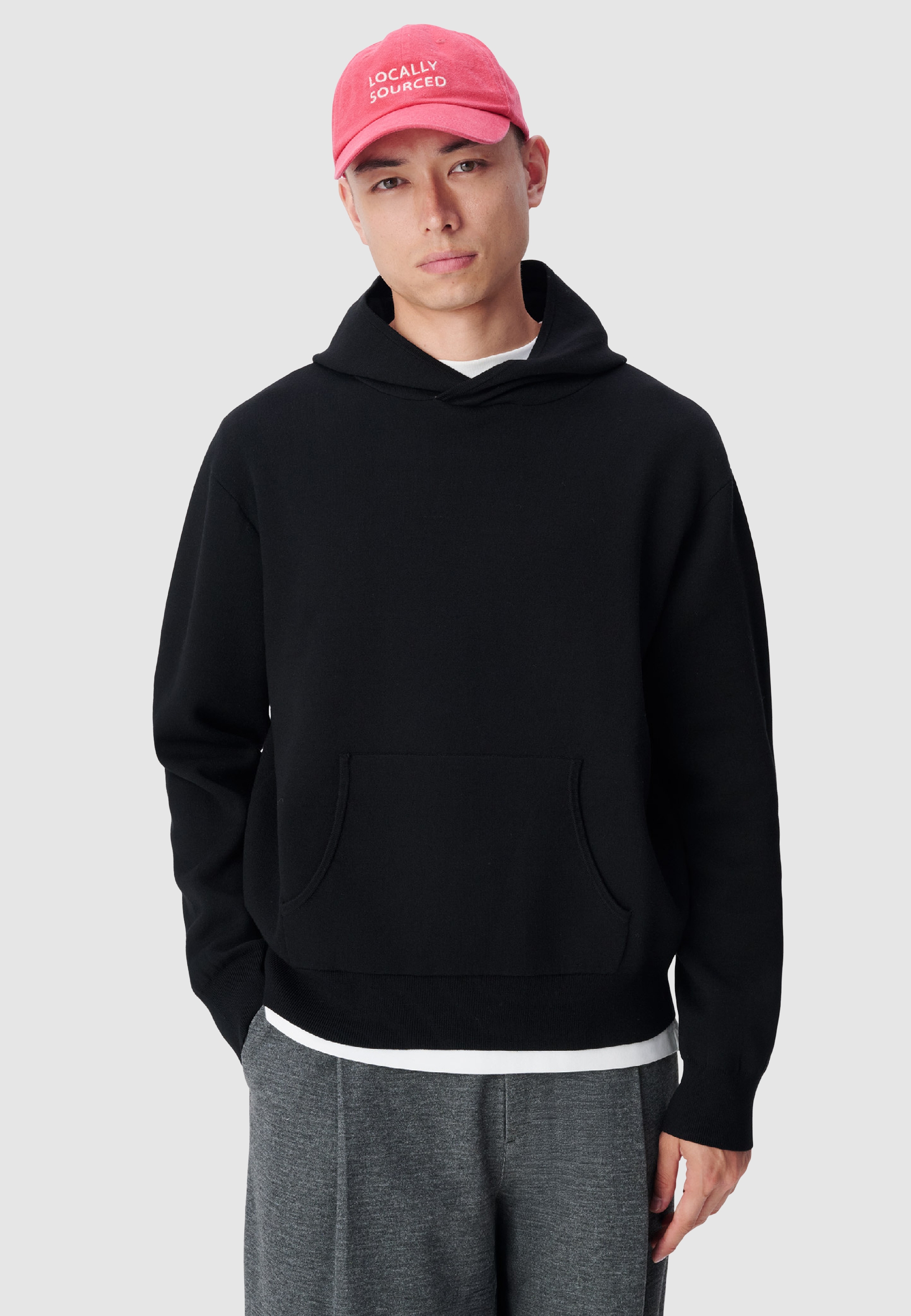 Pull capuche tricot poche kangourou, IKKS