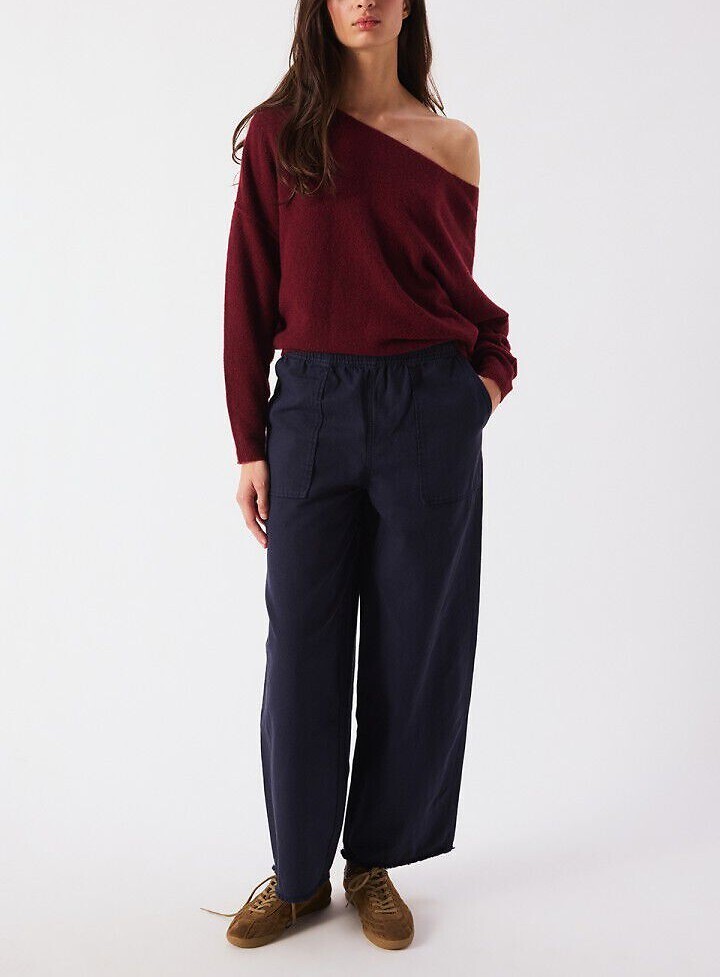 Damsville Boat Neck Jumper in Chunky Knit, AMERICAN VINTAGE