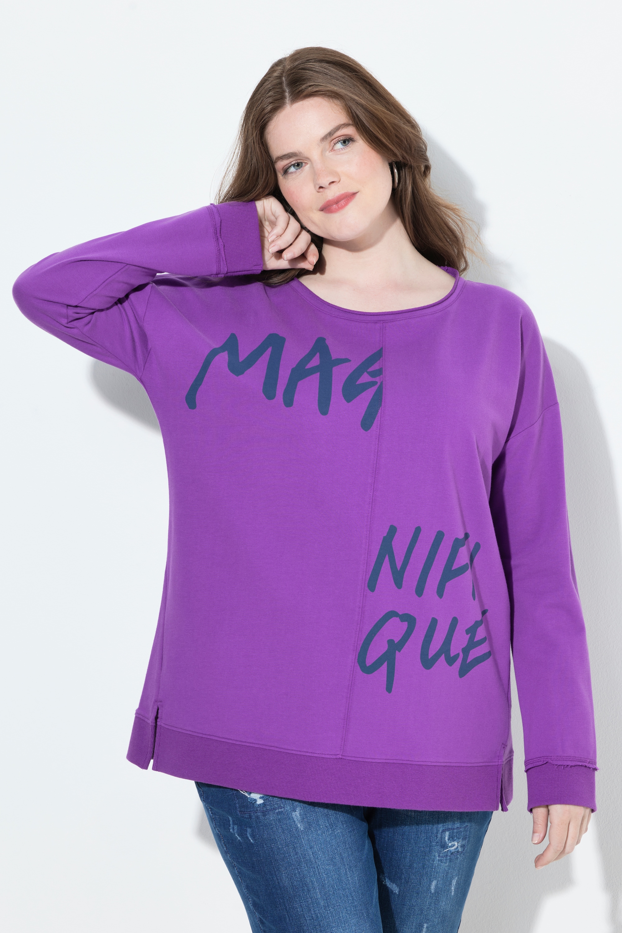 Sweat-shirt oversize avec message, ULLA POPKEN