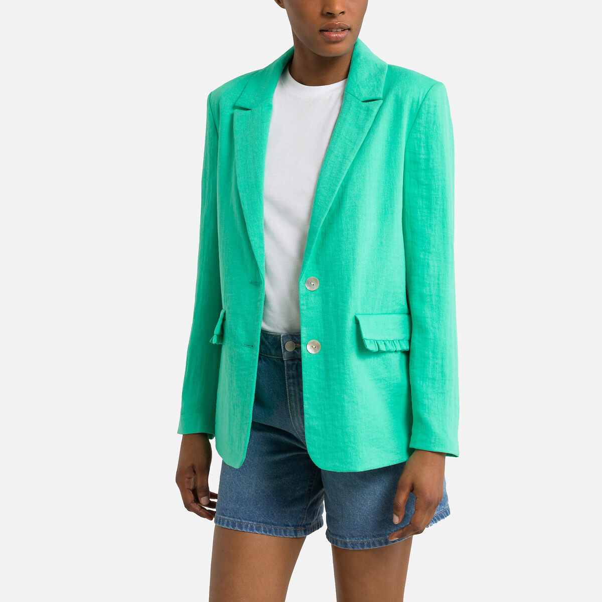Mint green discount blazer womens