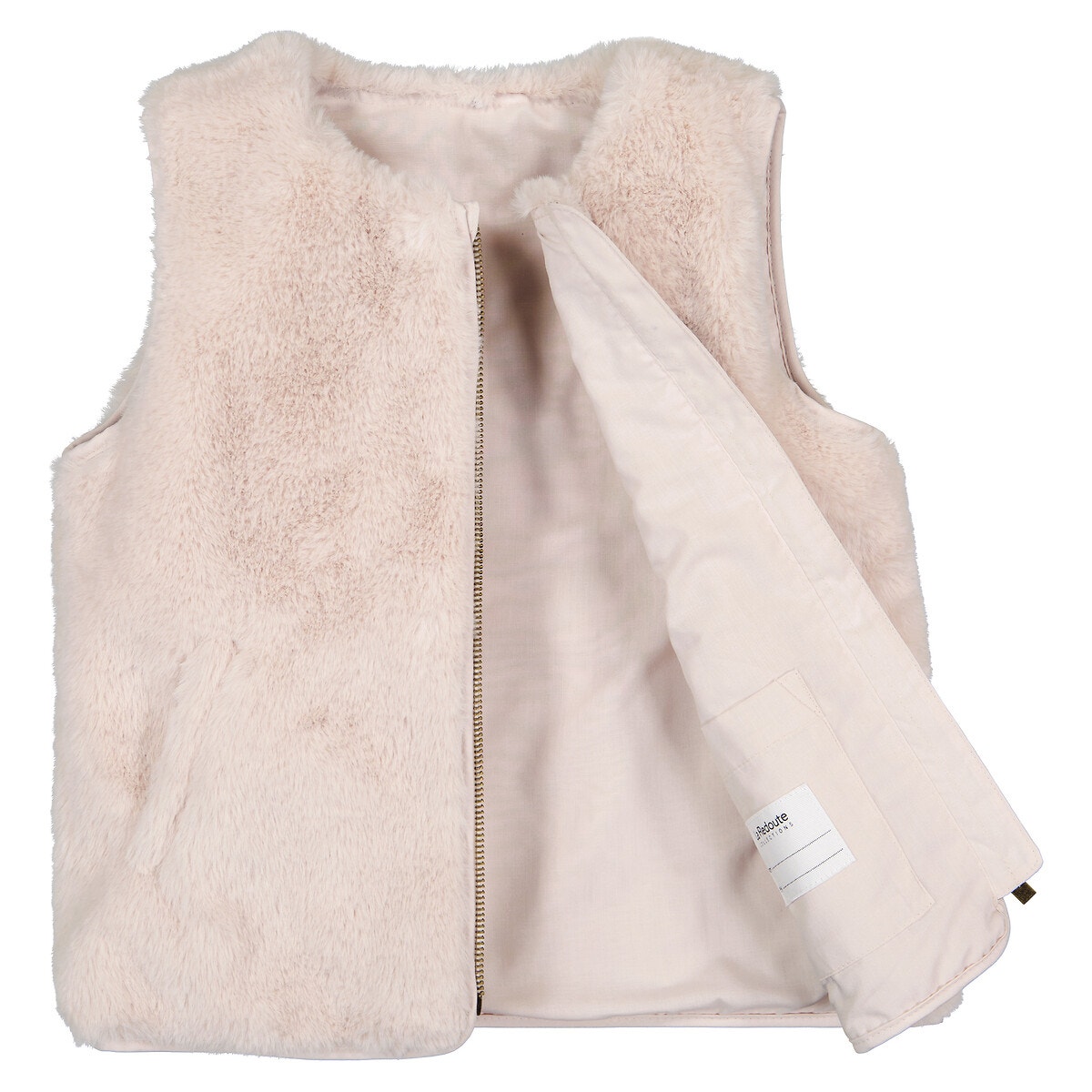 Gilet sans manche fausse hot sale fourrure