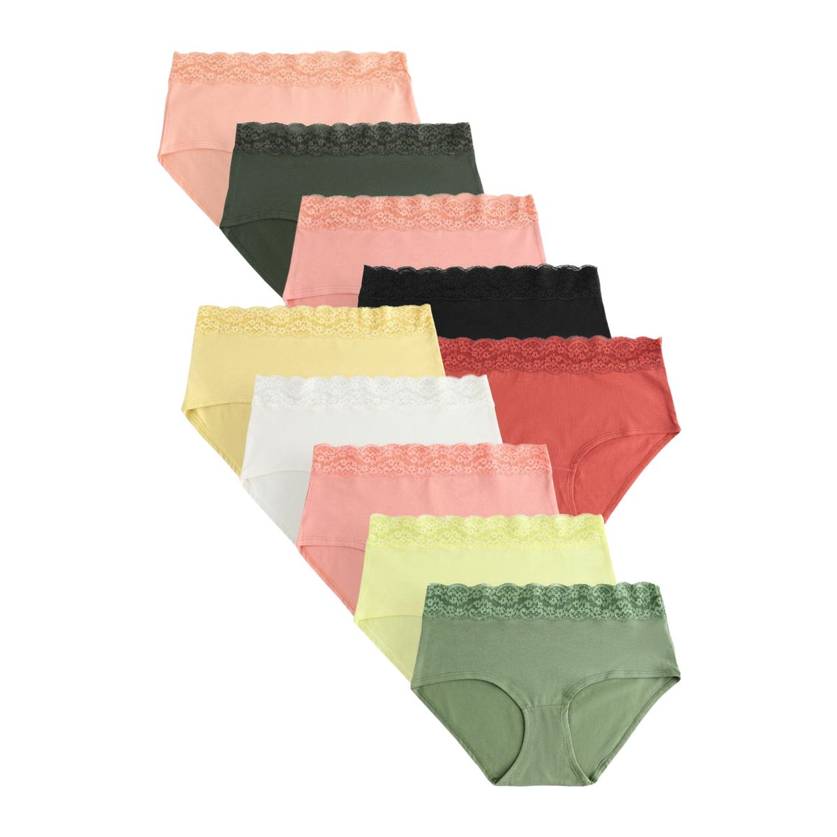 Culotte en dentelle et coton, lot de 10, NEXT