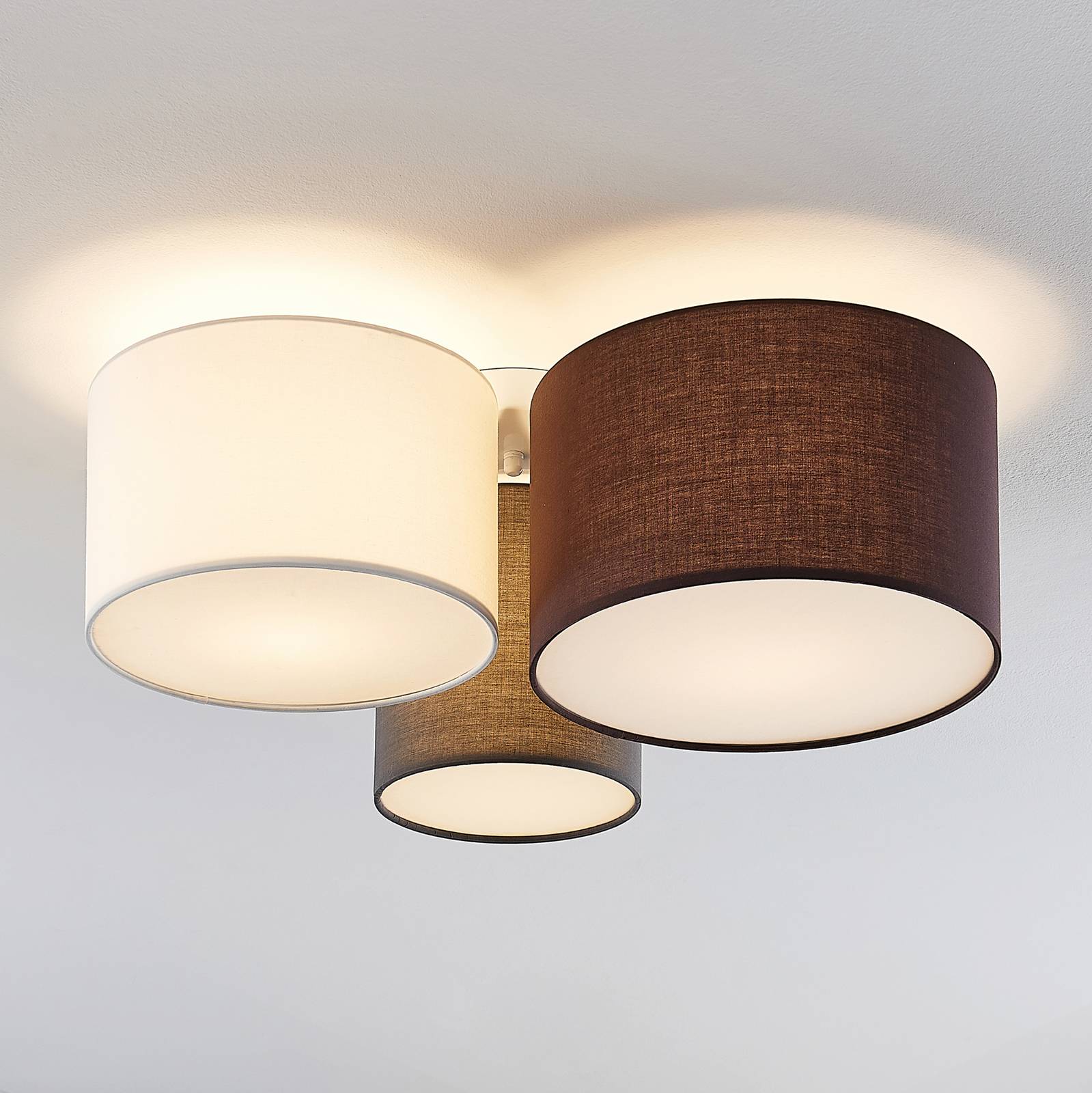 Plafonnier en textile moderne, Laurenz, LINDBY