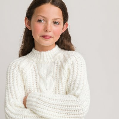 Chunky Knit Jumper/Sweater with Crew Neck LA REDOUTE COLLECTIONS