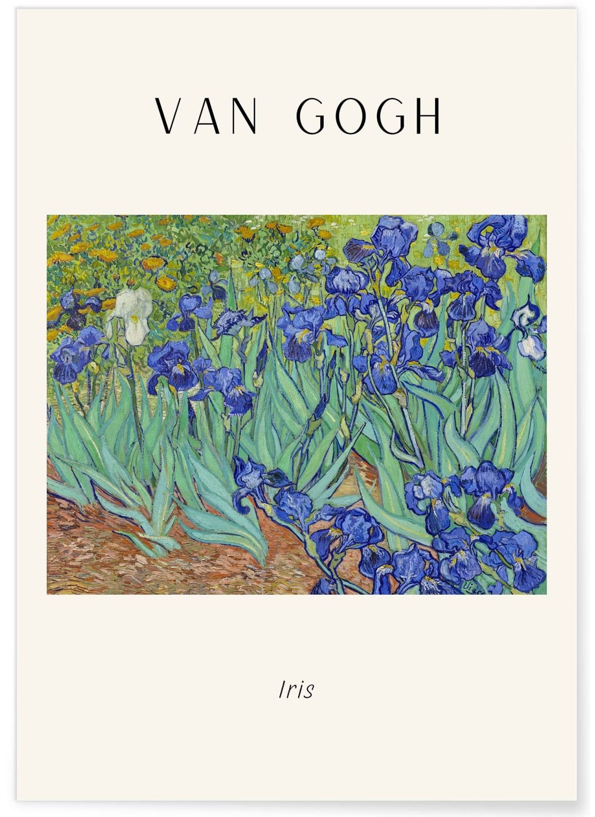 Affiche Van Gogh - Iris, L'AFFICHERIE
