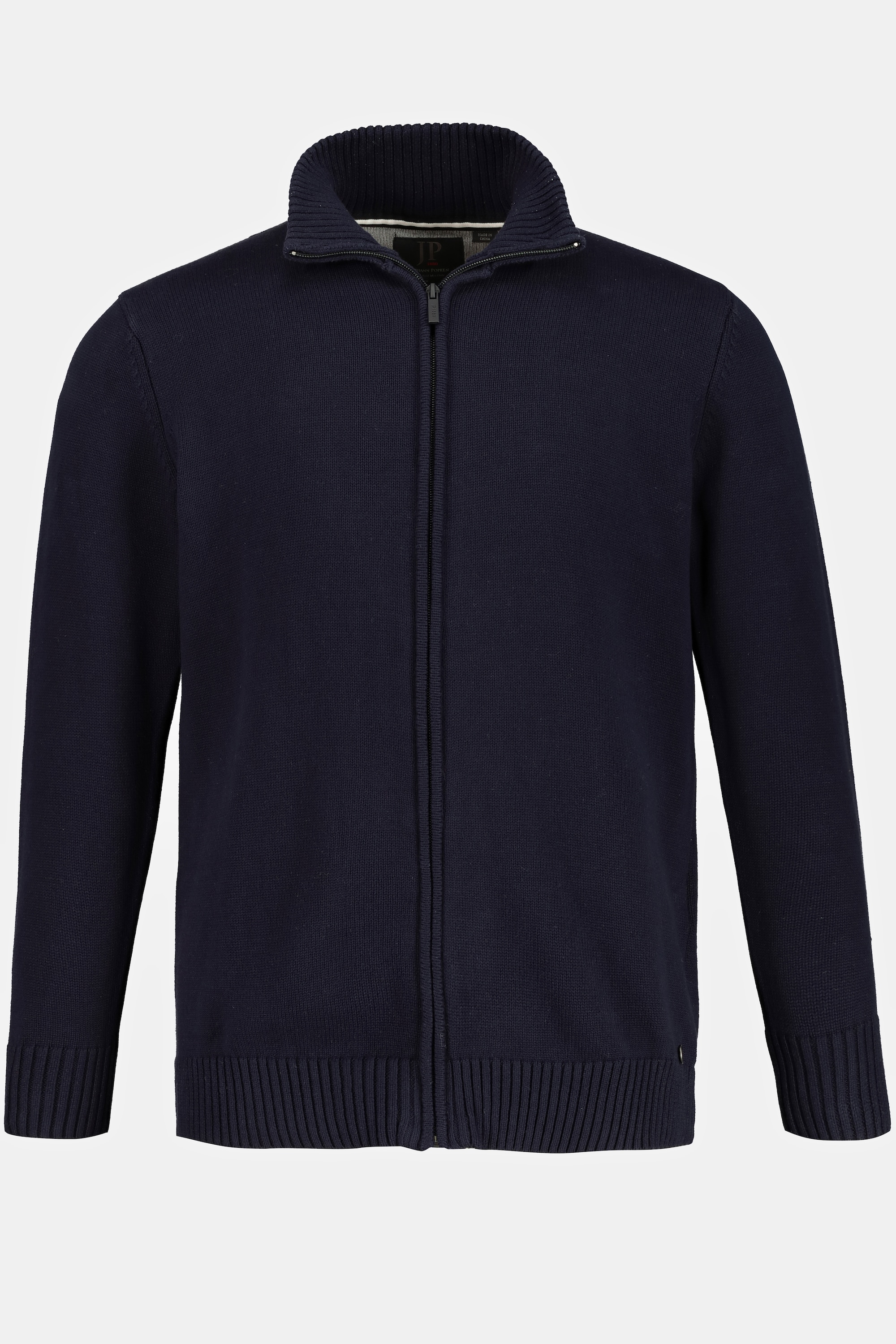 Cardigan Homme Col Montant Color Block - Tricoté Avec Poches Zippées - Pour Automne Et Hiver