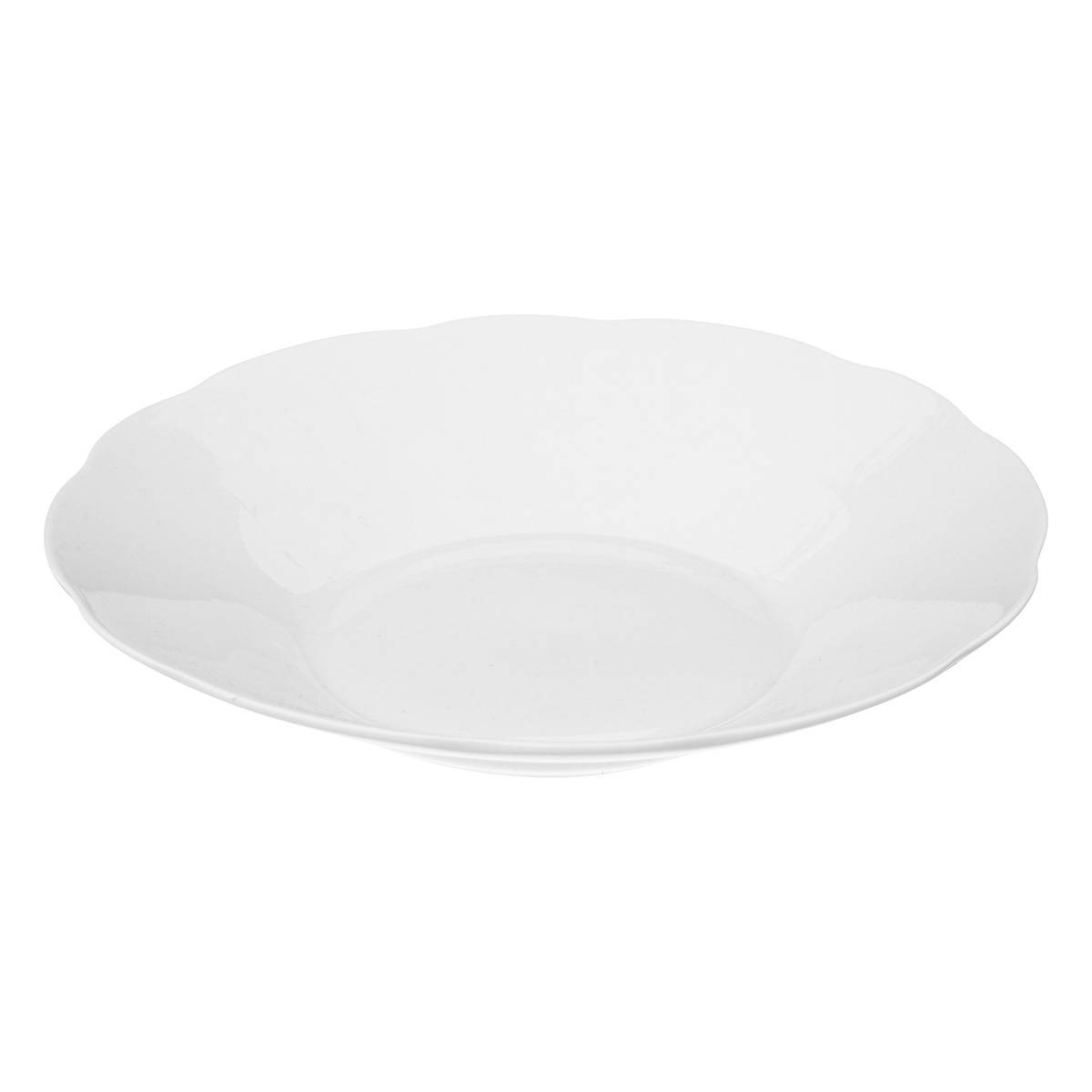 Lot de 6 assiettes creuses en porcelaine ALMA, SECRET DE GOURMET