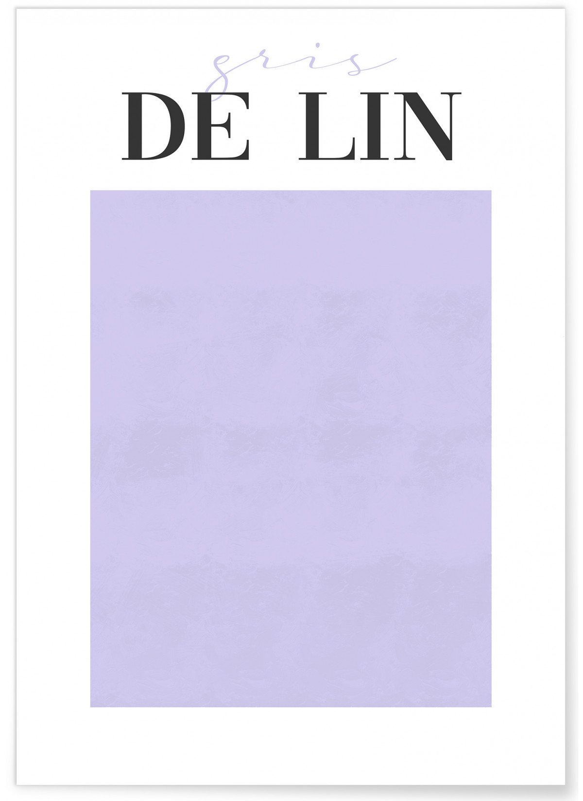 Affiche Gris de Lin, L'AFFICHERIE