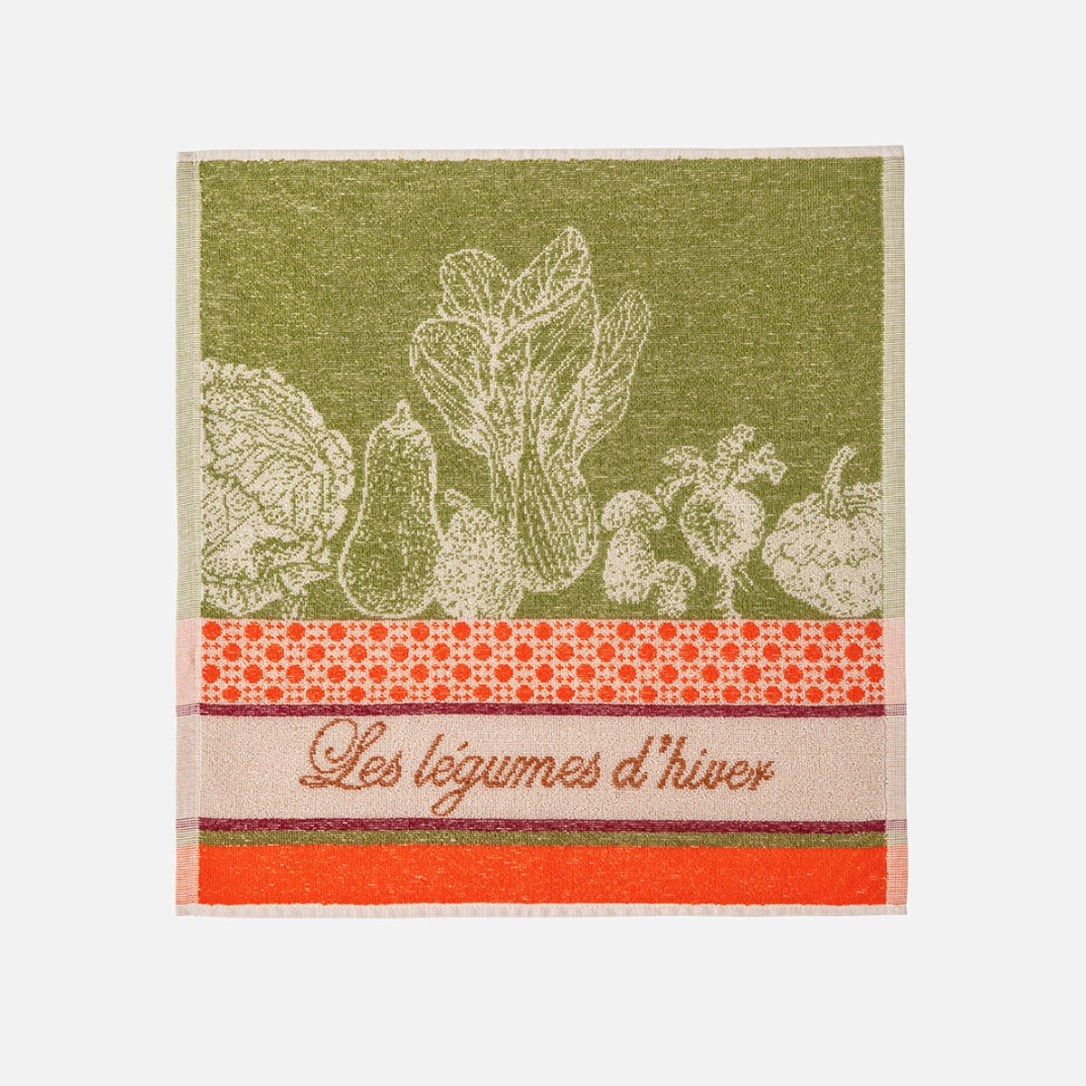 Essuie-mains éponge jacquard LÉGUMES D'HIVER, COUCKE
