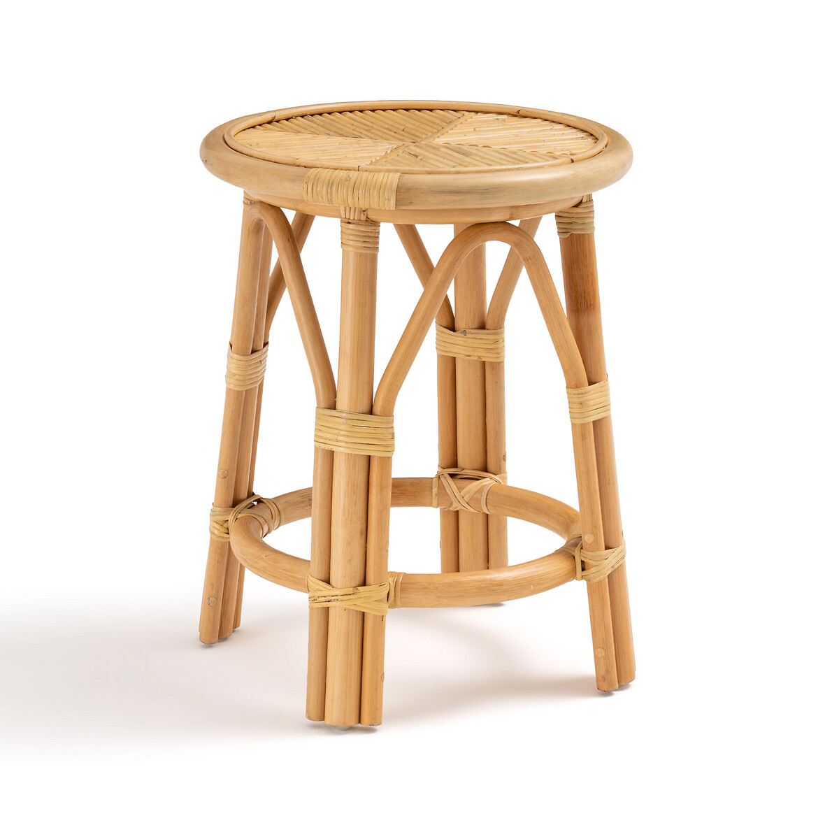 Katni rattan stool natural La Redoute Interieurs La Redoute