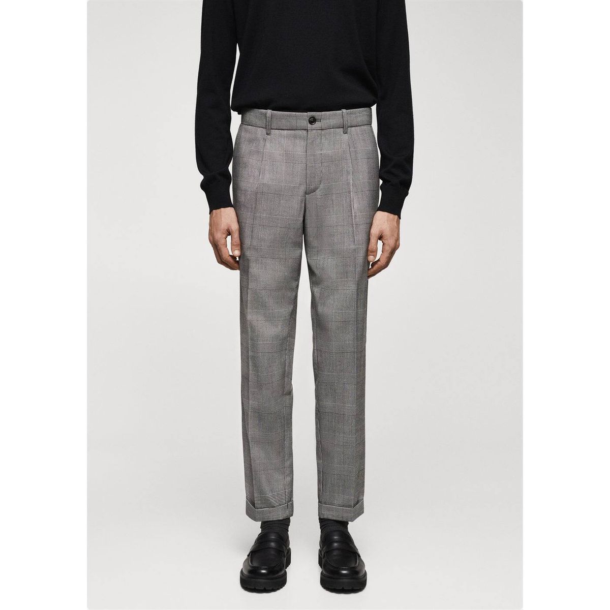 Pantalon prince de on sale galles femme mango