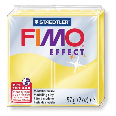 Fimo effect 57g jaune translucide / 8020-104 FIMO