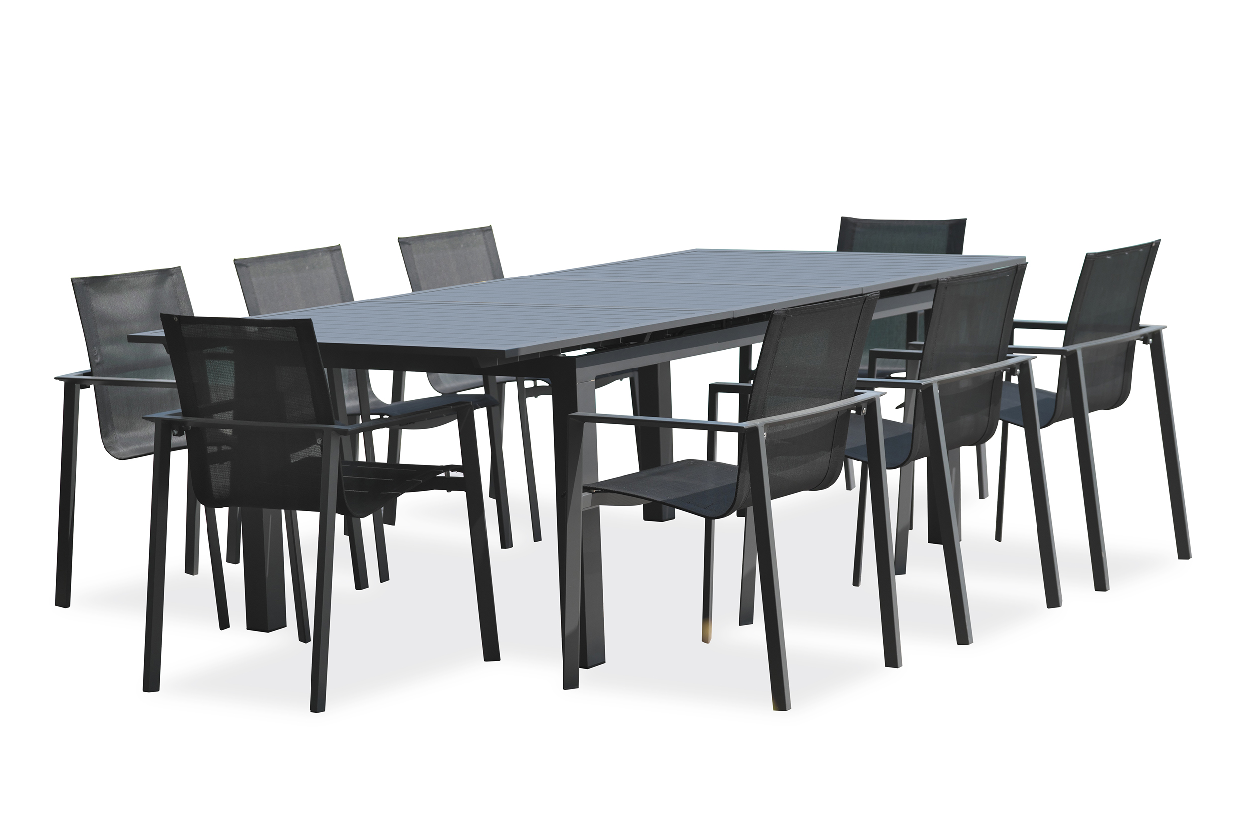 Ensemble repas de jardin en aluminium ALU-MIAMI, DCB GARDEN