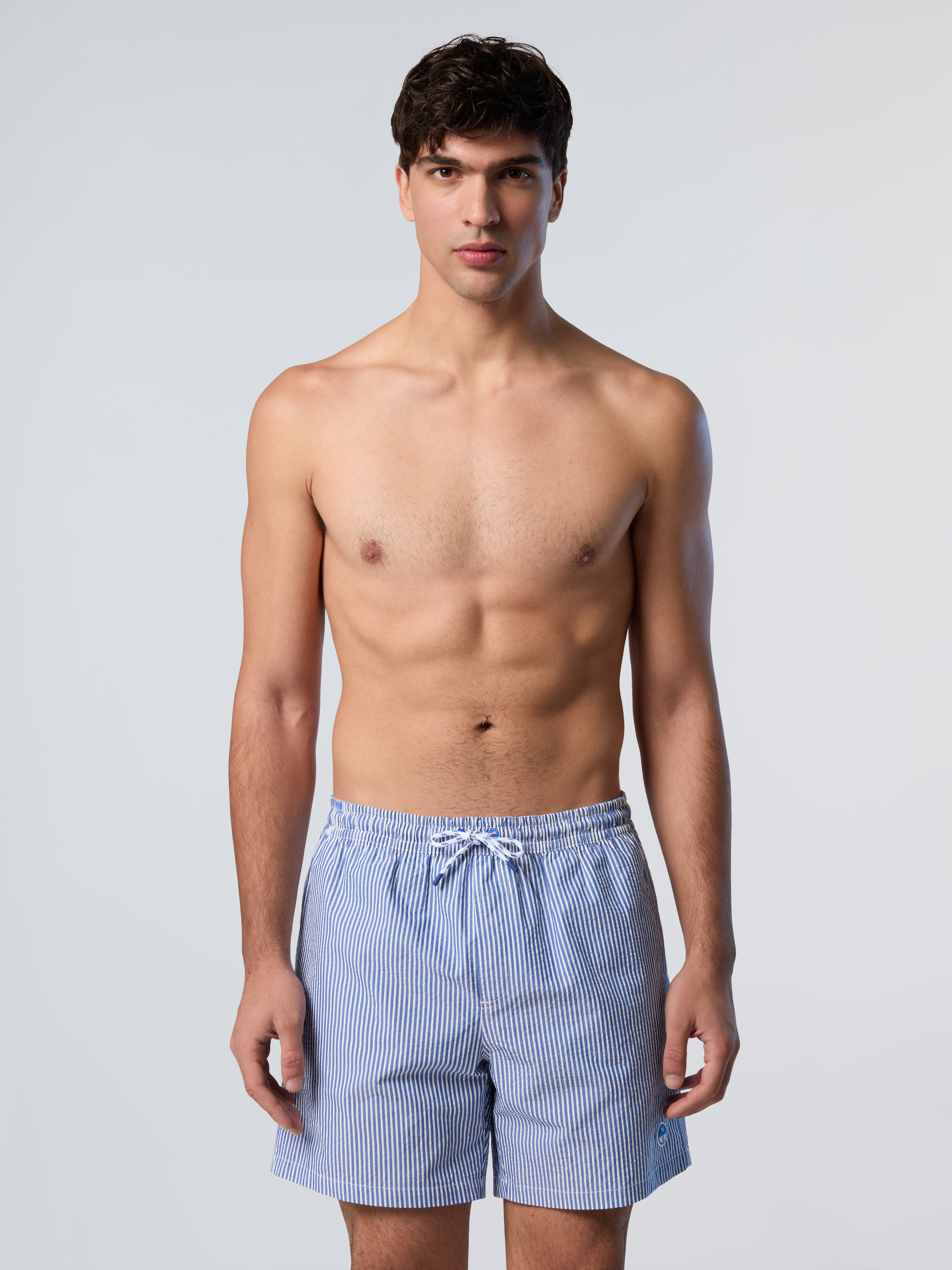 Short de bain en seersucker rayé, NORTH SAILS