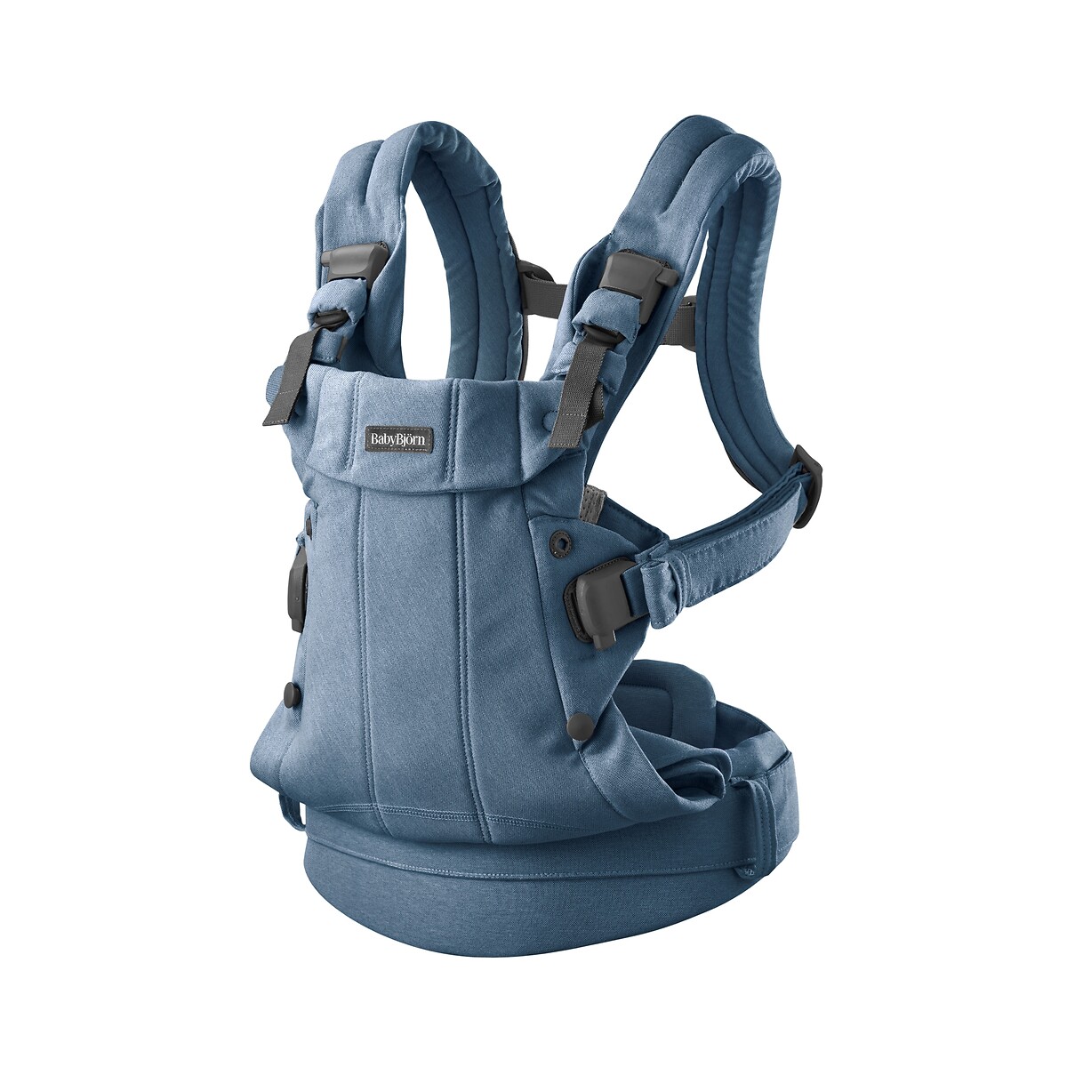 Harmony baby carrier in woven marl blend, denim blue , Babybjorn