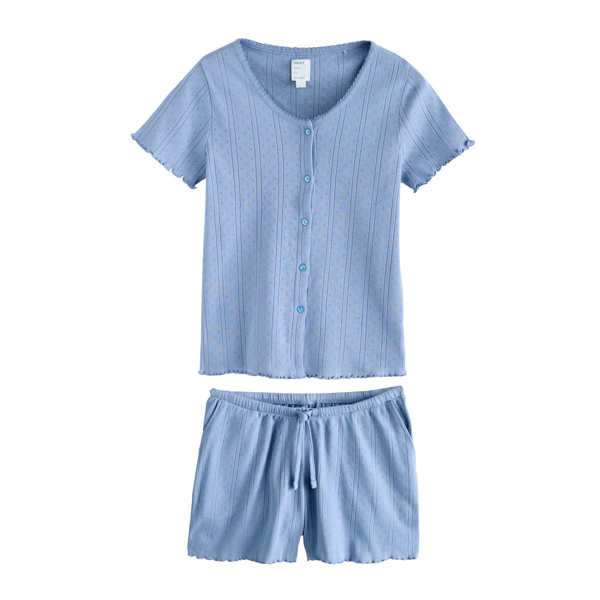 Ensemble pyjama short en maille pointelle, NEXT