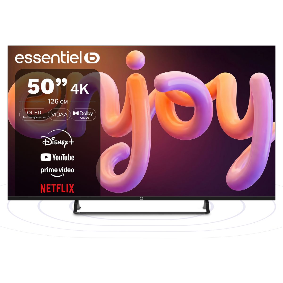TV QLED 50QLED307 50" (126 cm) 4K - Smart TV, ESSENTIEL B