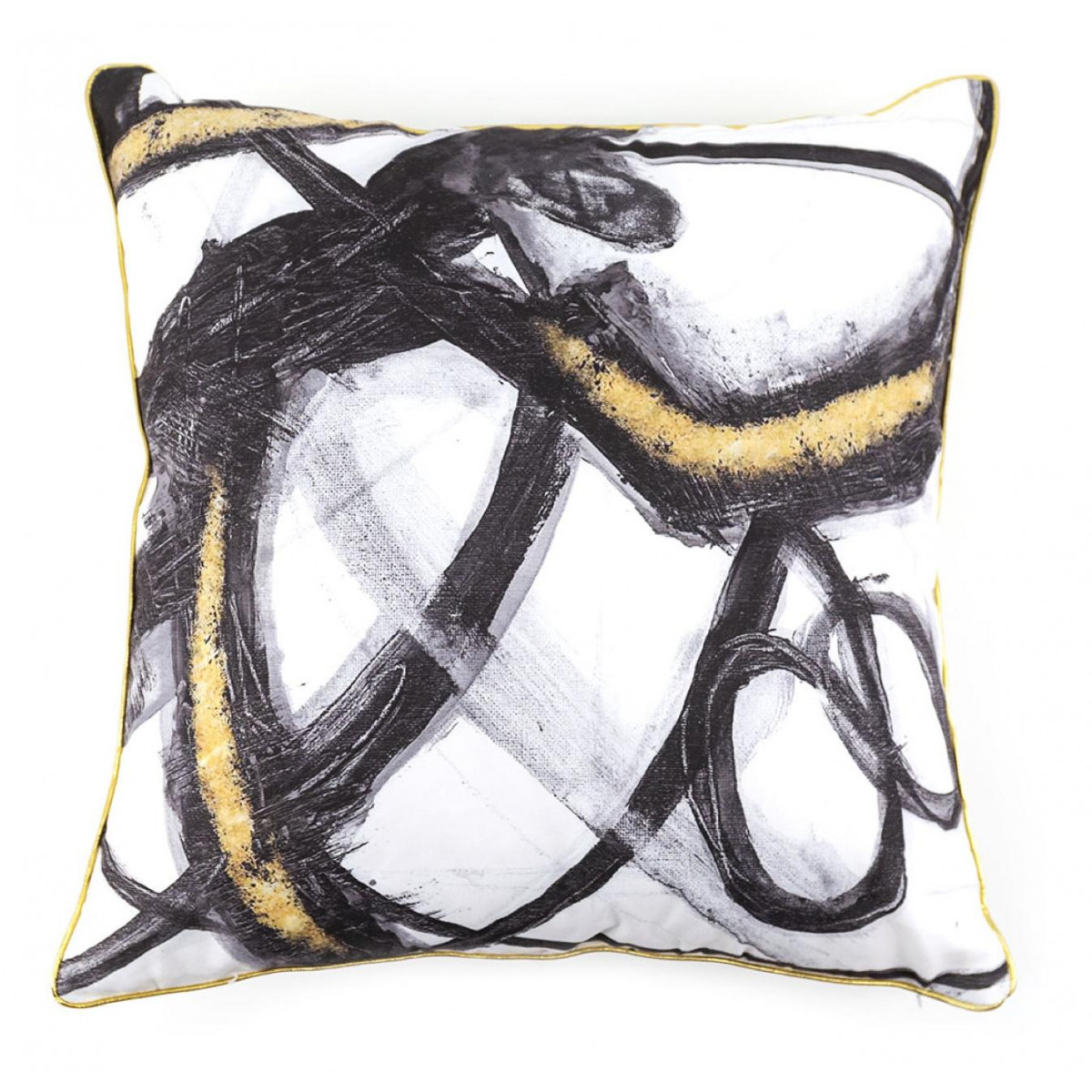 Coussin Polyester Blanc 45x10x45cm -, DECORATION D’AUTREFOIS