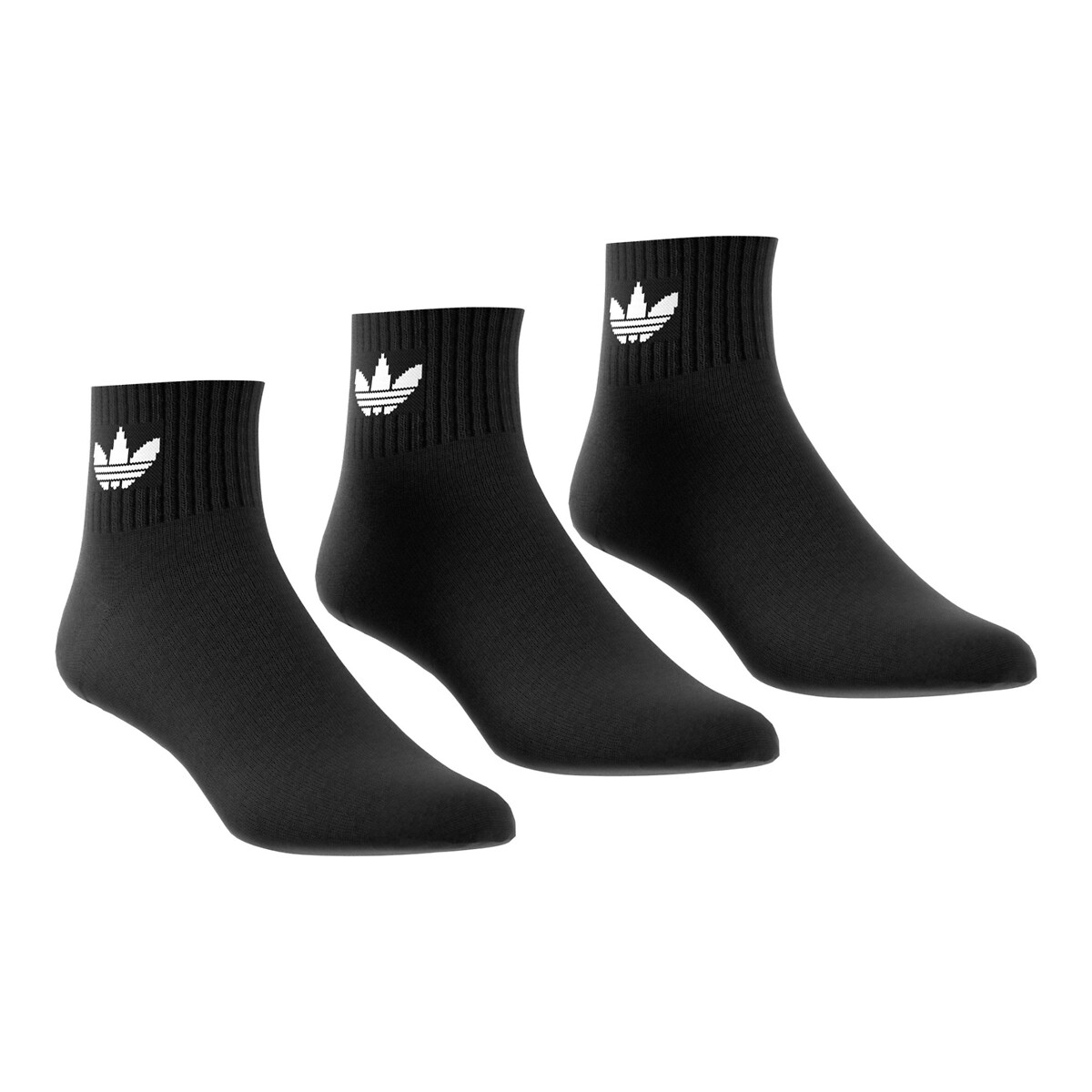 black adidas trainer socks