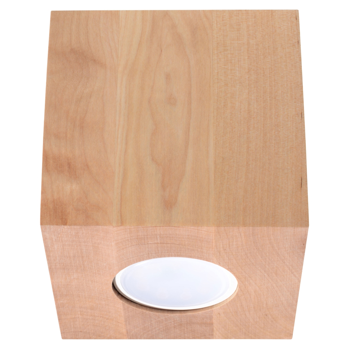 Plafonnier Bois Bois Naturel GU10 1 Quad, EDEN