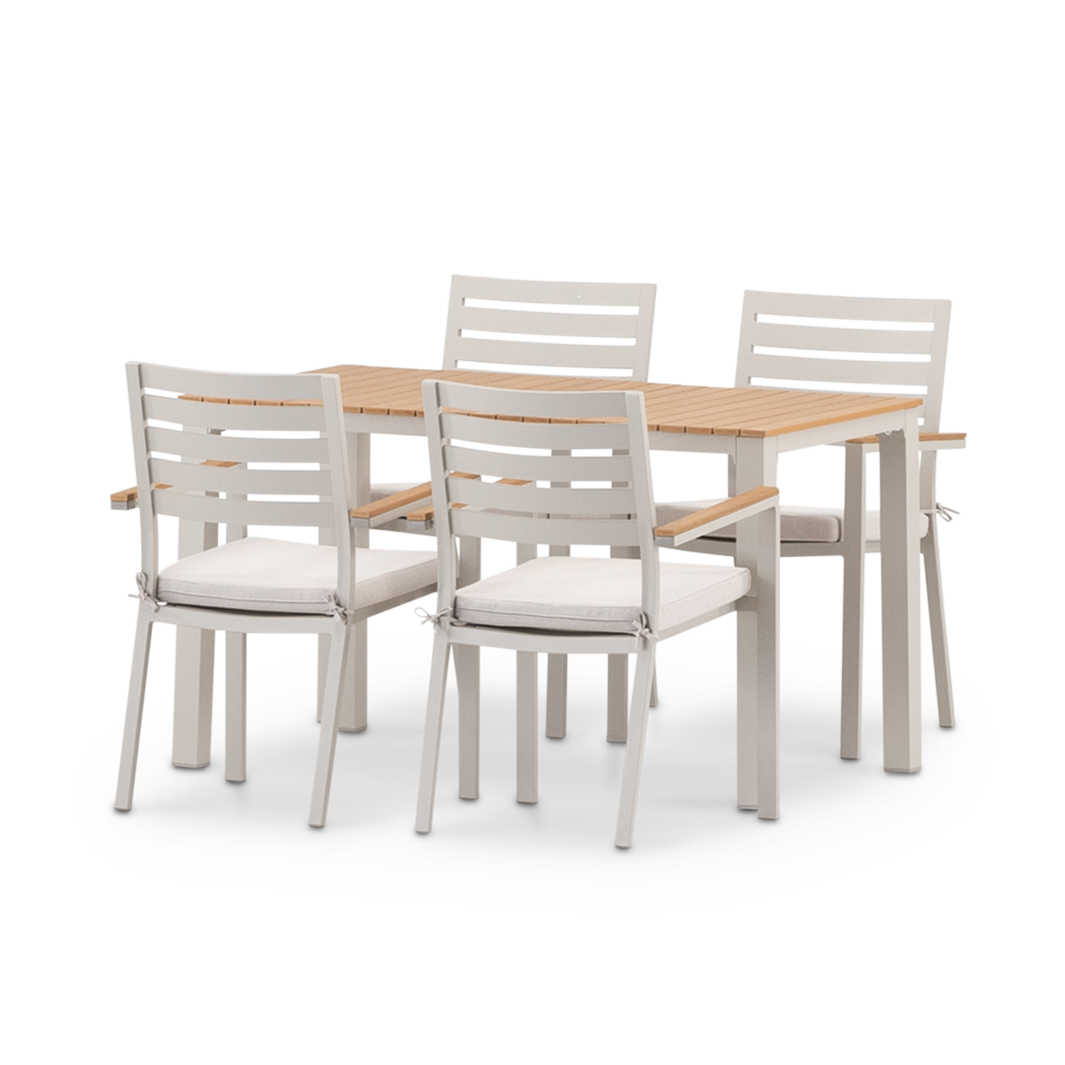 Salon de jardin, 4 chaises, OSAKA, DEFORA HOME