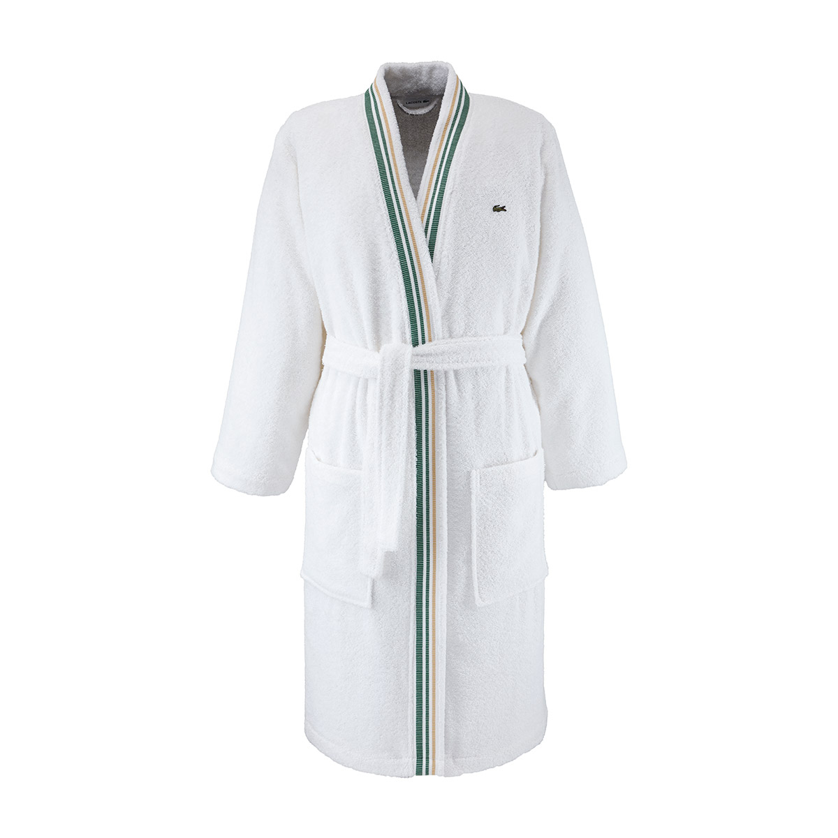 Peignoir de bain en coton, L SCORE, LACOSTE HOME