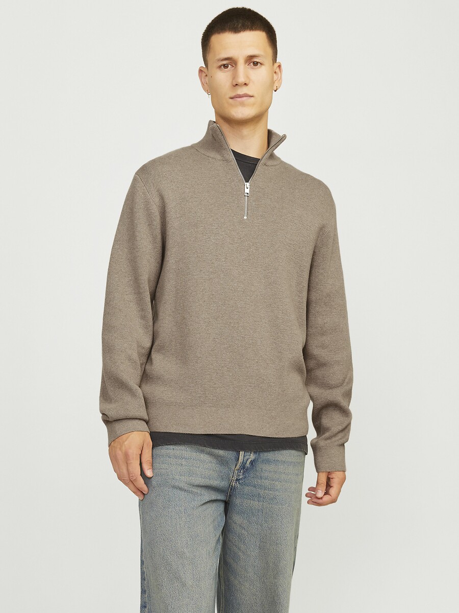 Pull camionneur ample demi-zippé, JACK & JONES