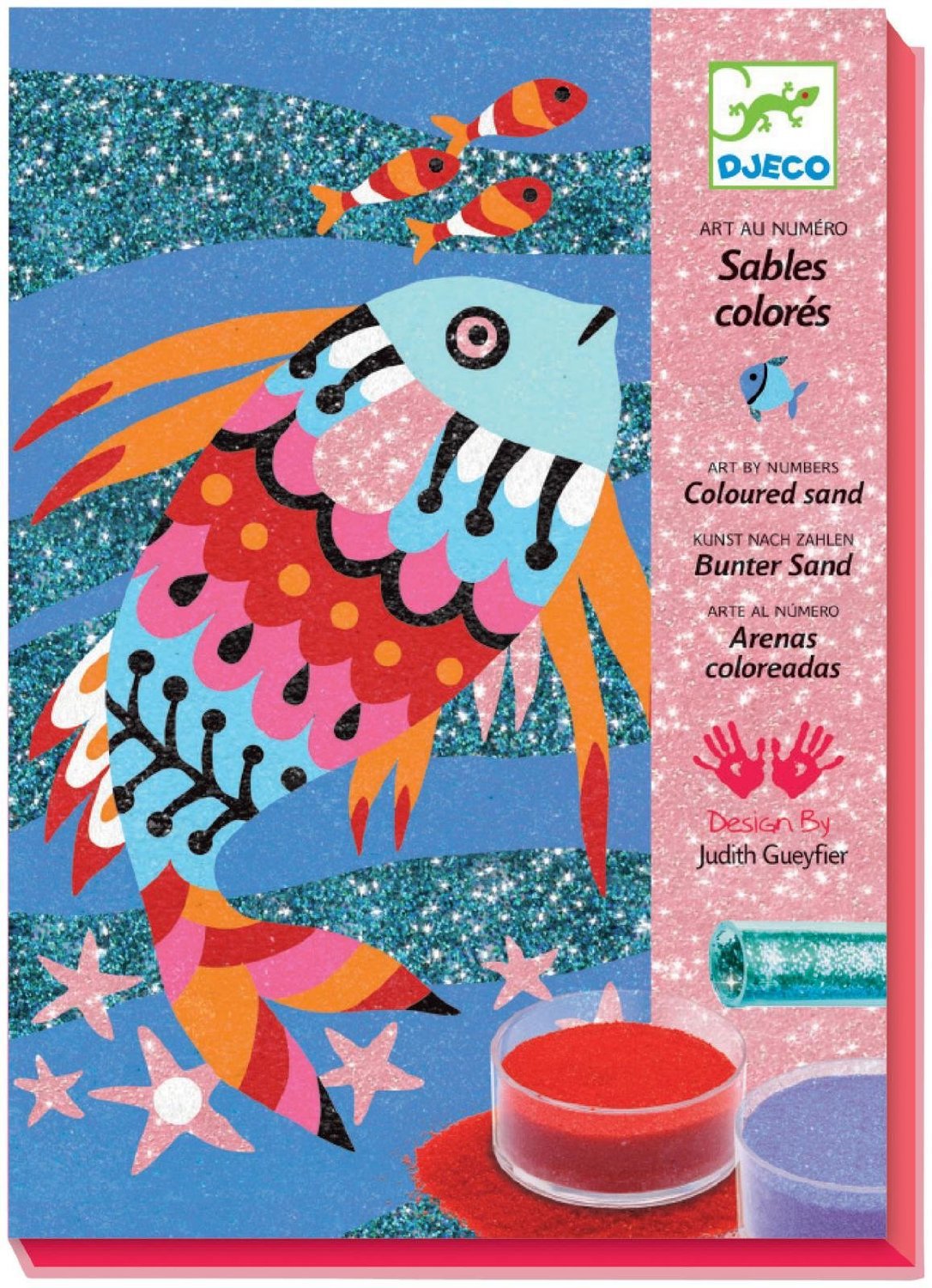 Tableaux Sables colorés Arcs-en-ciel de poissons, DJECO