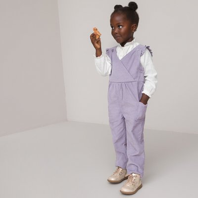 Cotton Ruffled Dungarees LA REDOUTE COLLECTIONS
