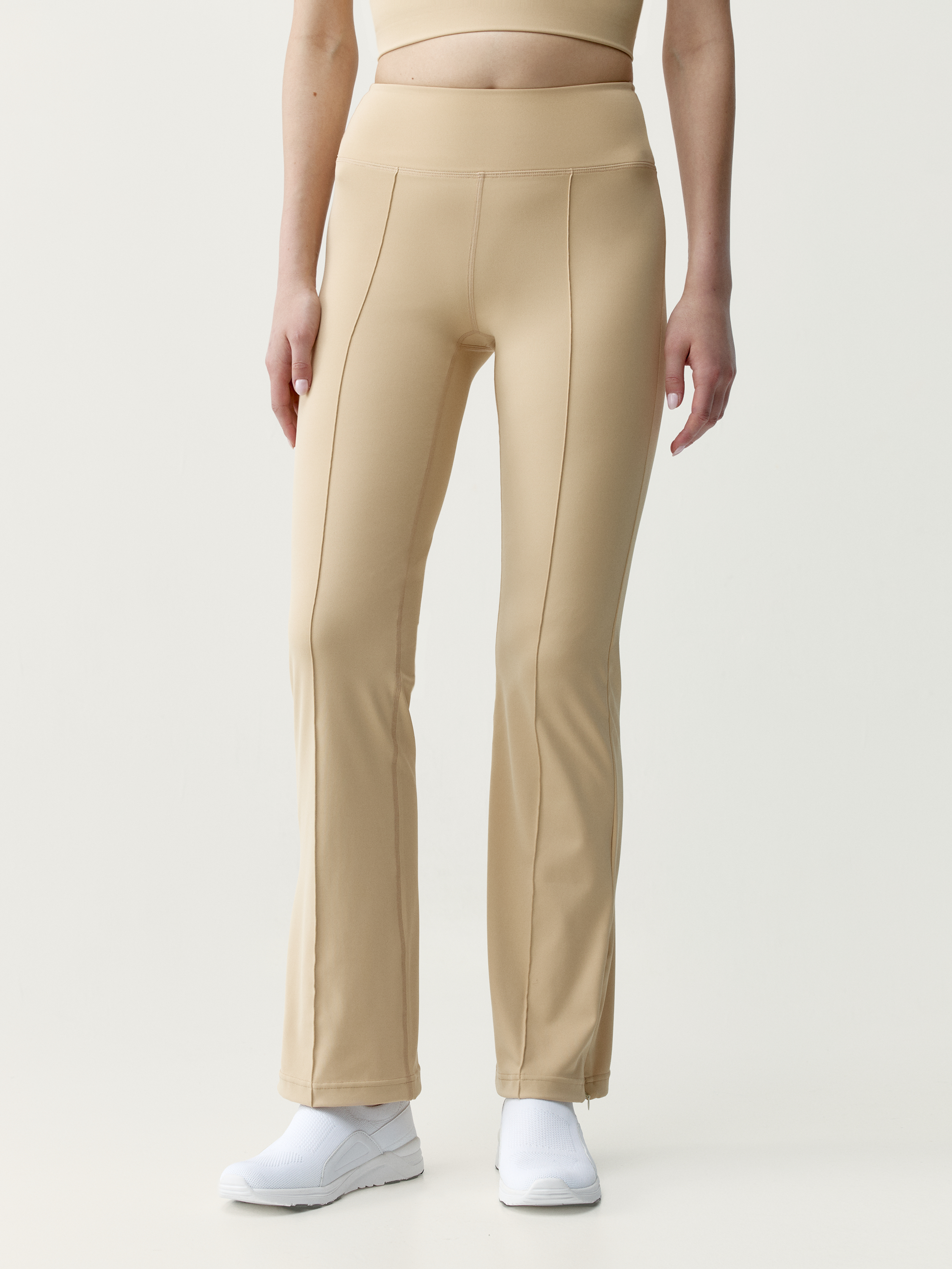 Legging de sport femme Marina Longueur longue taille mi-haute coupe flare, BORN