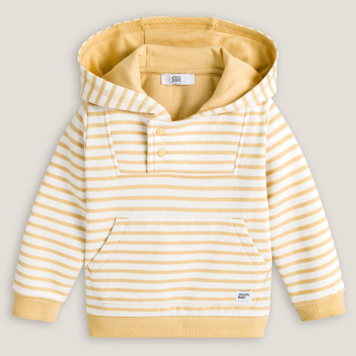yellow striped hoodie