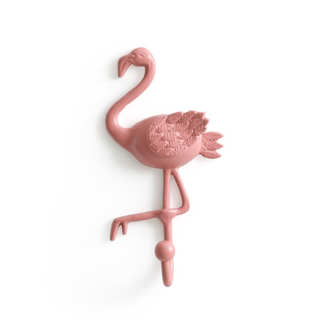 Kapstok, Muurhaak rose flamingo, Malou <span itemprop=