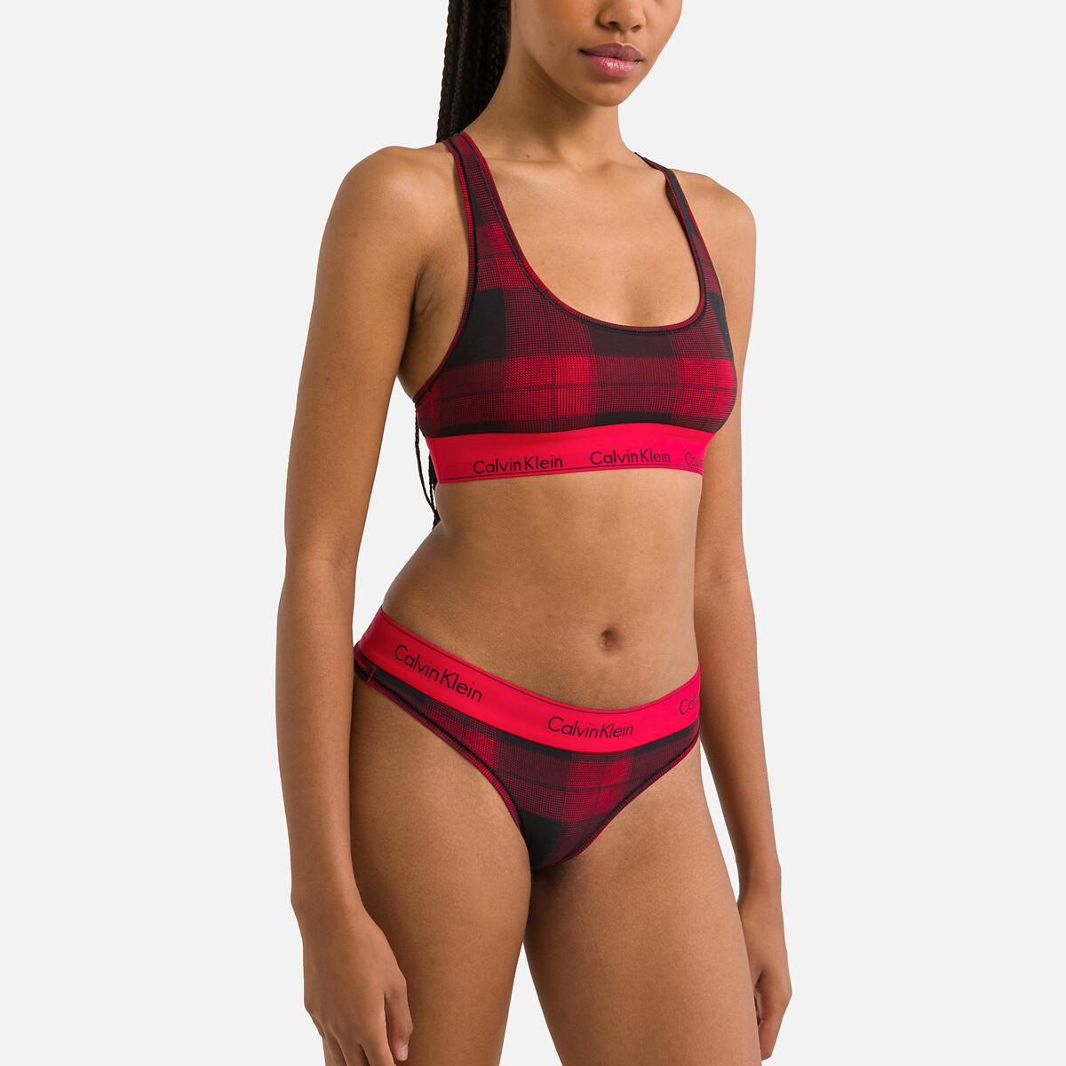 Image of Bralette/Knickers Set in Cotton Mix