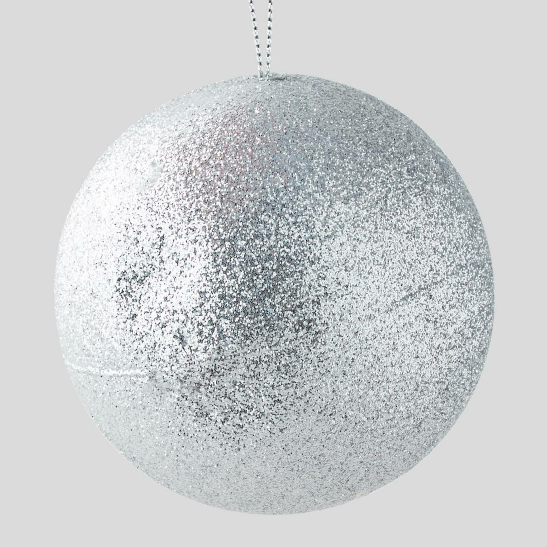 Lot de 2 boules plastique pailletée, MONOPRIX
