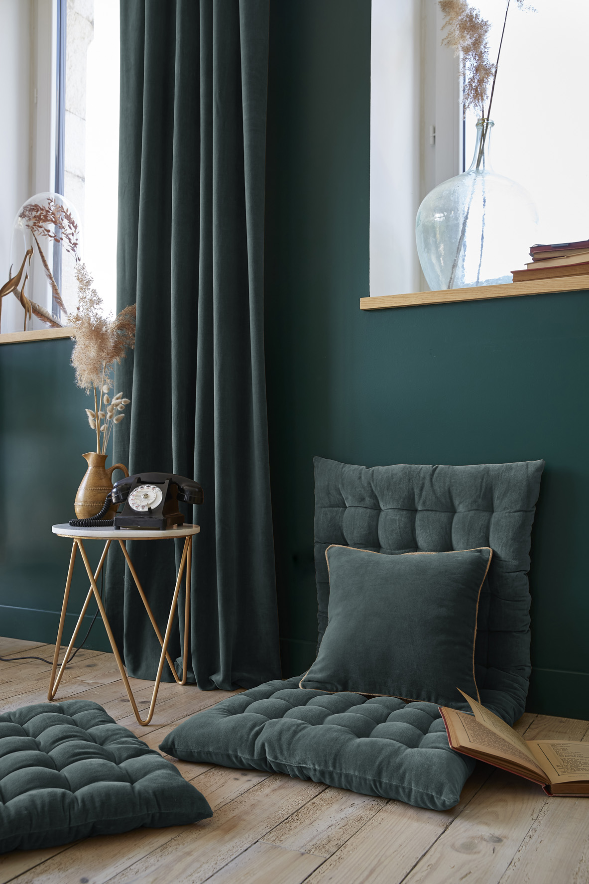 Rideau tamisant velours Collection Cesar, EDEN