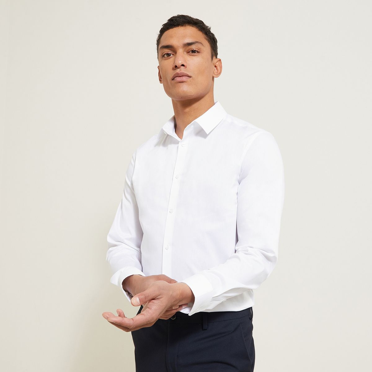 Chemise col mao homme jules best sale