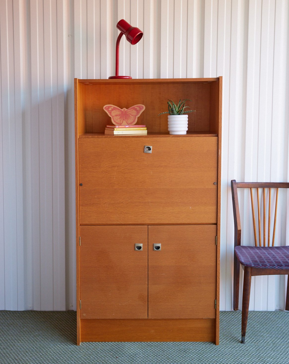 Secrétaire vintage en bois Honoré N°233 - Bon état, DEBONGOUT