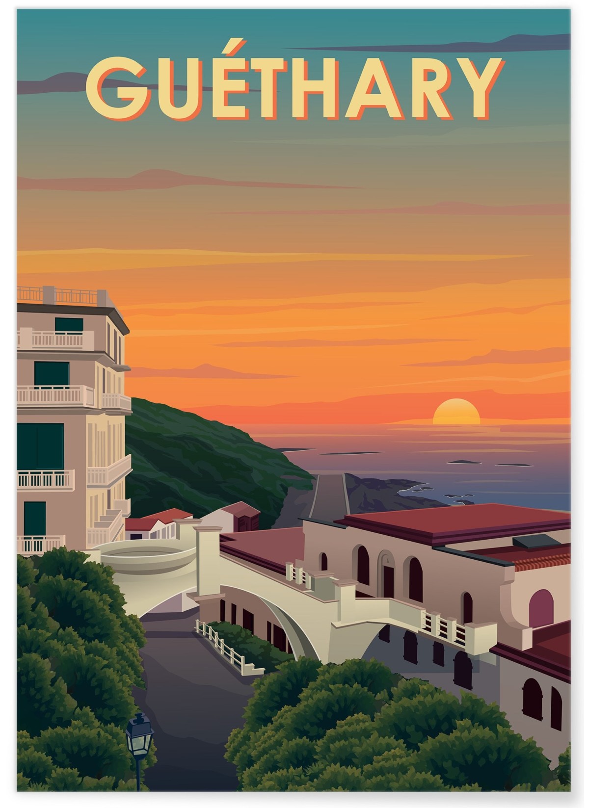 Affiche ville Guéthary, L'AFFICHERIE