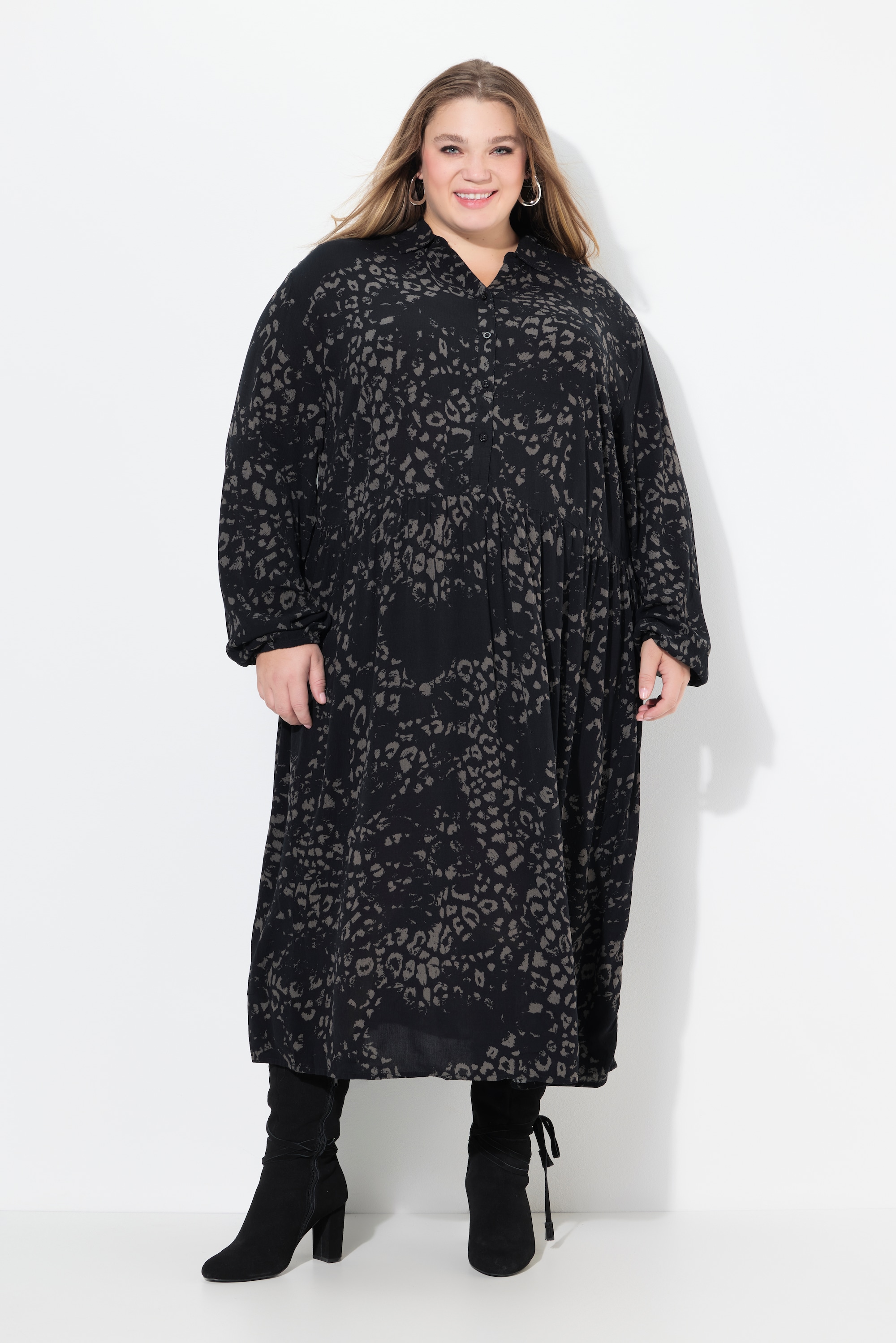 Robe chemisier, patte de boutonnage, ULLA POPKEN