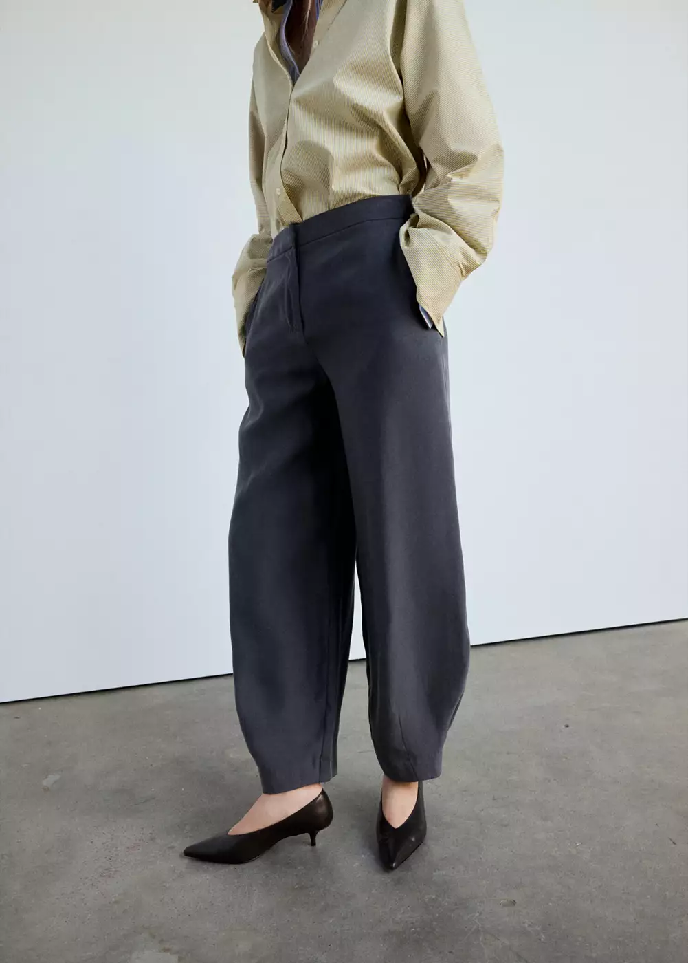 Pantalon ballon en modal, MANGO