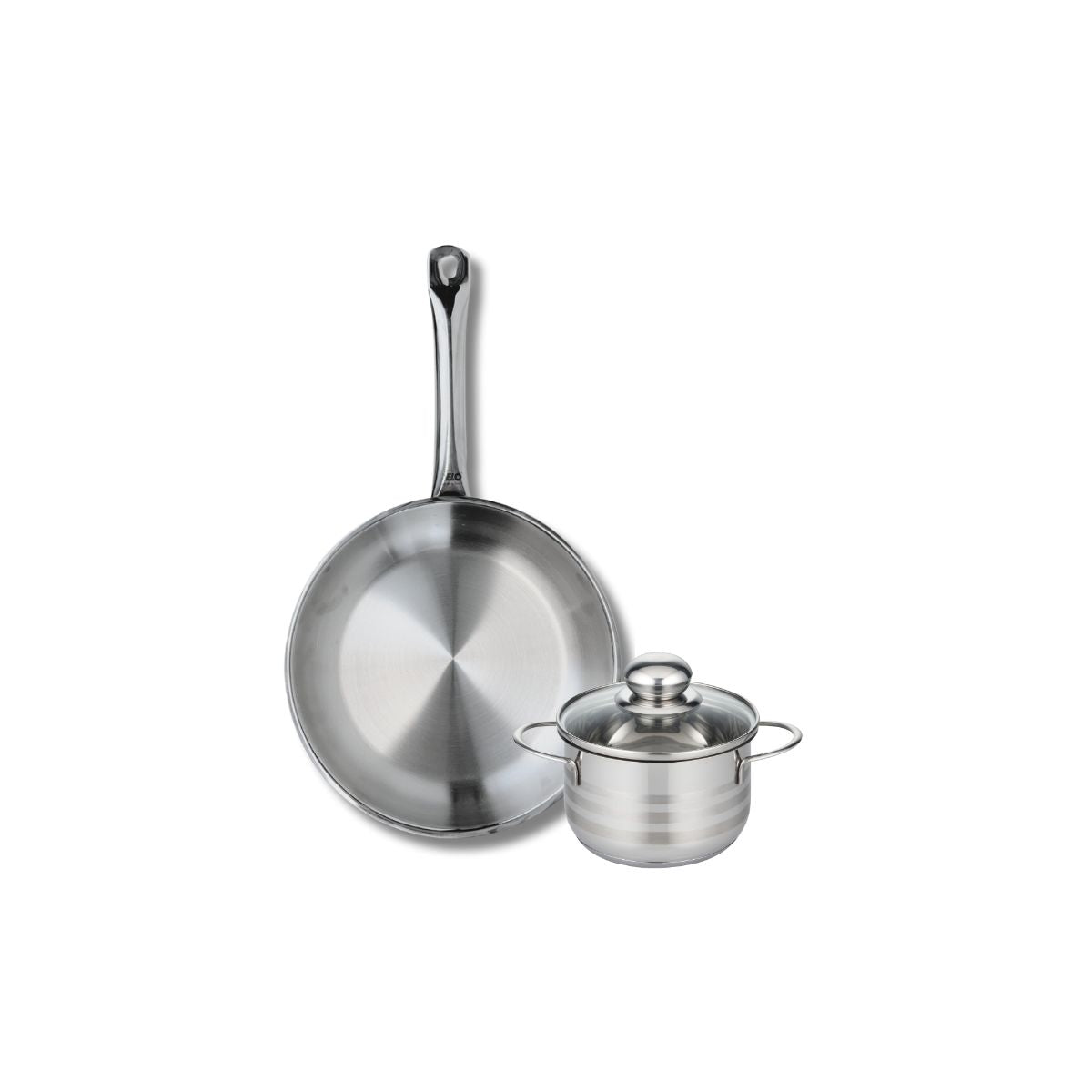Batterie de cuisine 1 poêle 28cm + 1 faitout 14cm PROFI BRILLANT, ELO