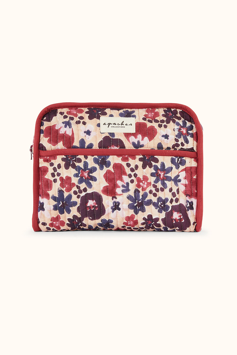 Toilettas van katoen, met bloemenprint, RAHANA, APACHES COLLECTIONS