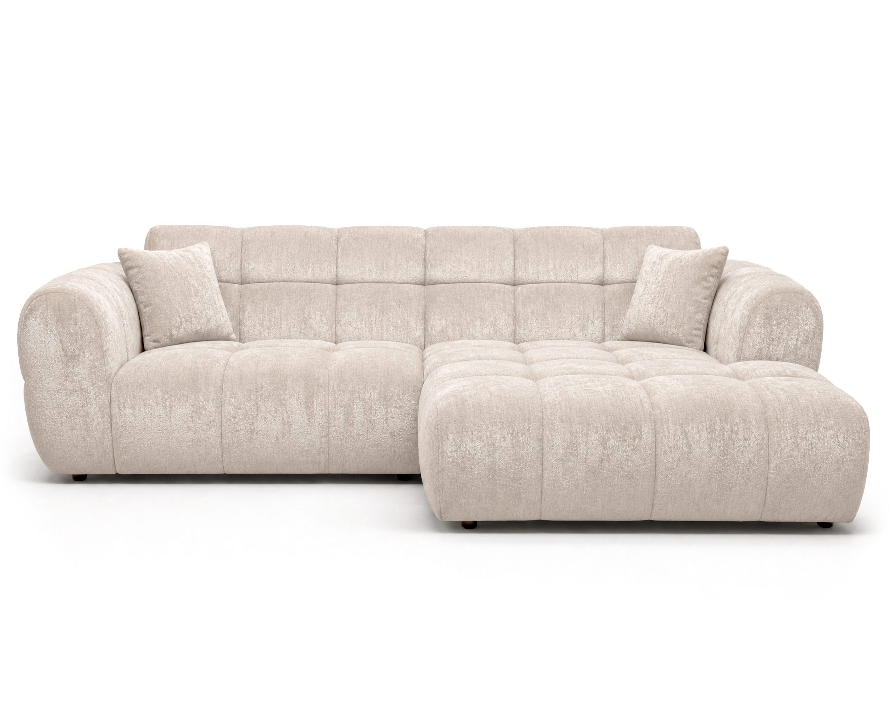 Canapé d'Angle droit 4 places - MINI RAY, BEST MOBILIER