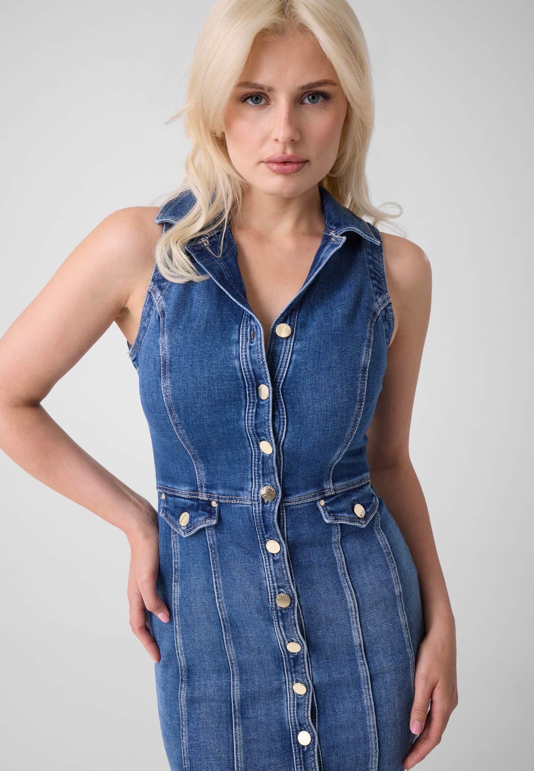 Denim Midi Dress, GUESS