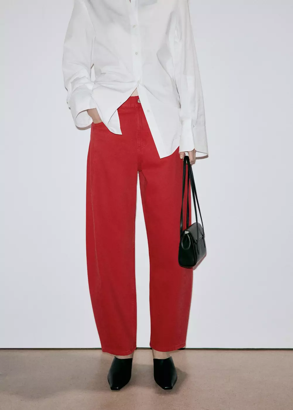 Jean balloon coutures, MANGO