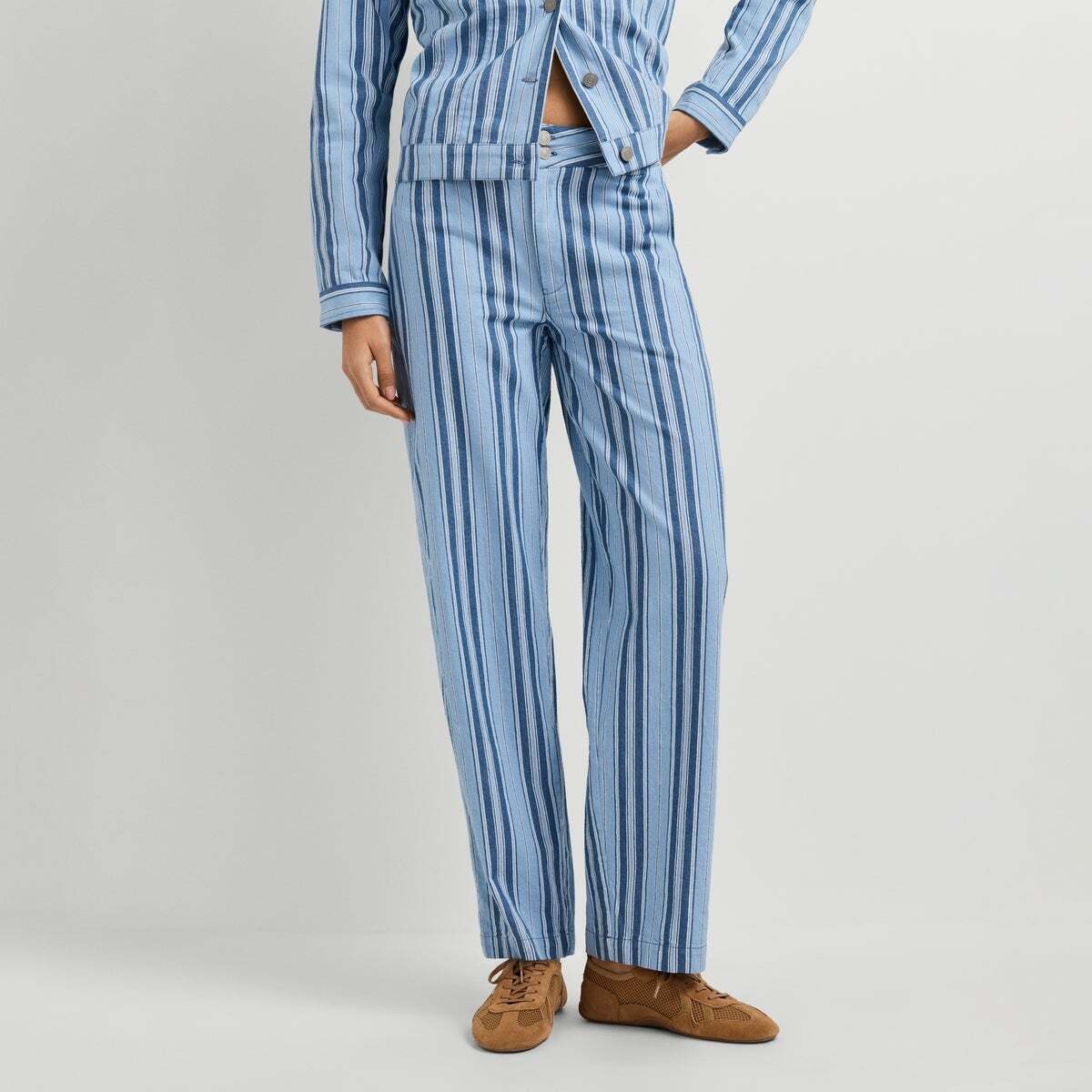 Pantalon Large À Rayures, PEPE JEANS