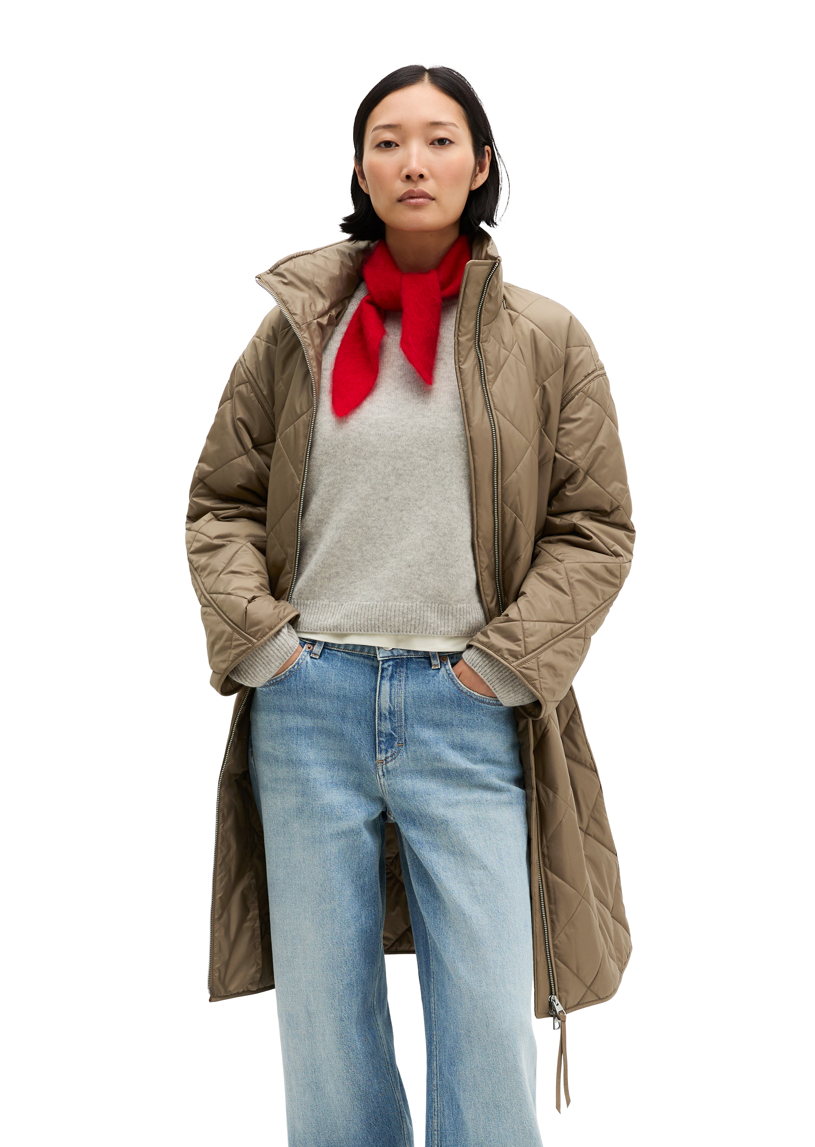 Manteau matelassé décontracté en polyester recyclé, MARC O'POLO