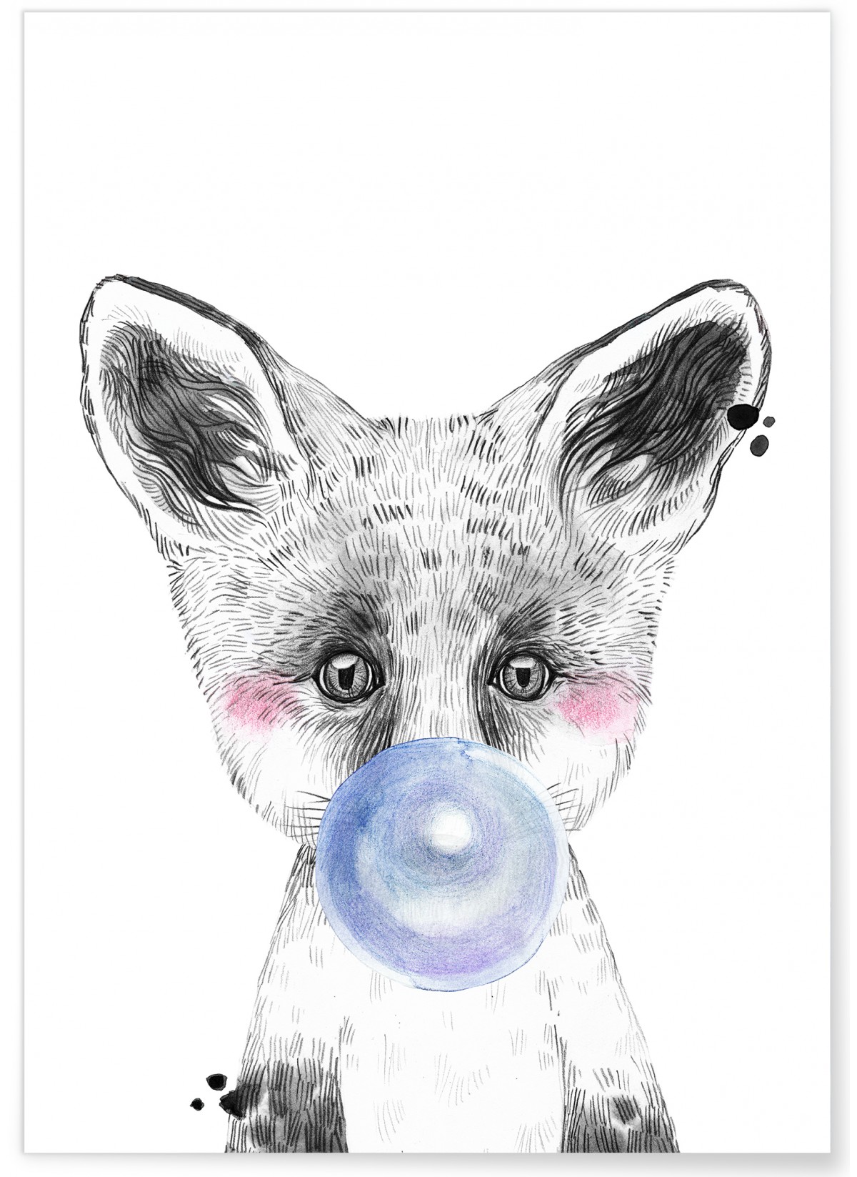 Affiche Bulle de Renard Bleue, L'AFFICHERIE
