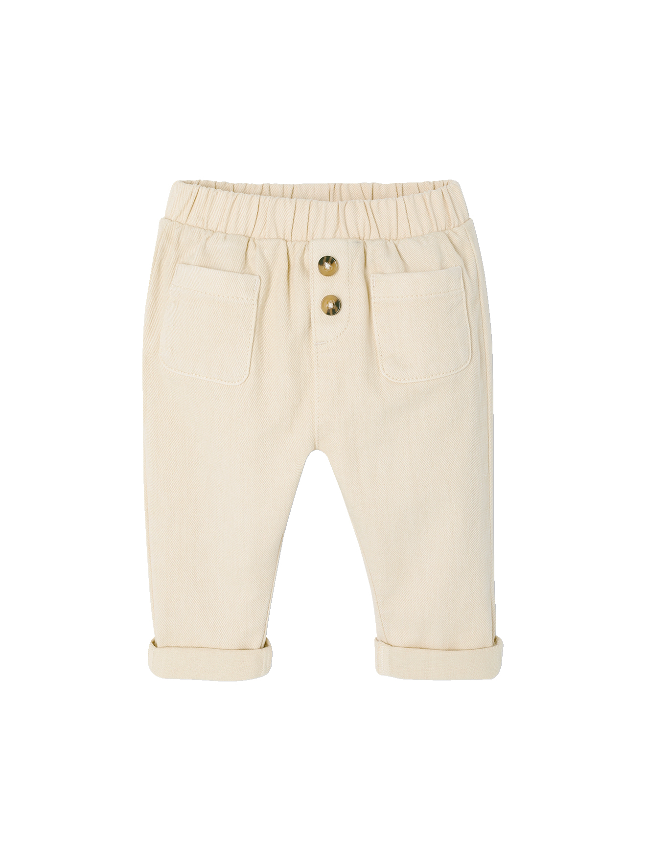 Pantalon bébé taille élastiquée, VERTBAUDET