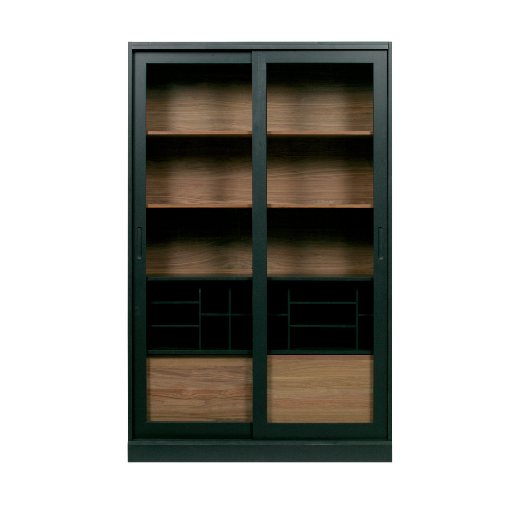 Vitrine 2 portes en bois H200cm- JAMES, WOOOD